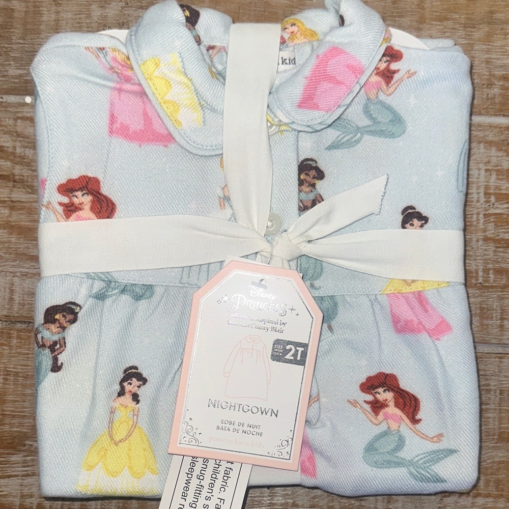 Prince Kids Nightgown - Light Blue with Princess Design